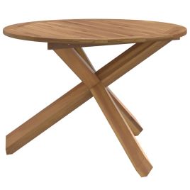 NIOWOD Garden Table Dia 109x74 cm Solid Wood - Teak