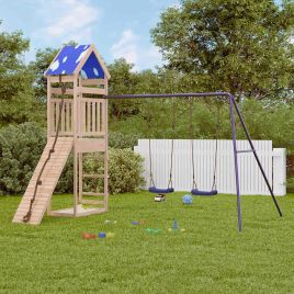 CAOMERE Outdoor Playset Solid Wood - Pine