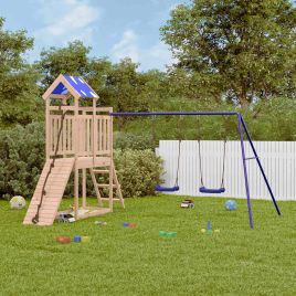CAOMERE Outdoor Playset Solid Wood - Pine