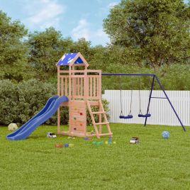 Outdoor Playset Solid Wood Douglas - vid-3279146