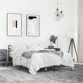 Bedframe Brown Oak 120x190cm Small Double