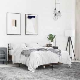 Bedframe Brown Oak 140x190cm