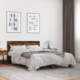 Bedframe Smoked Oak 140x200cm