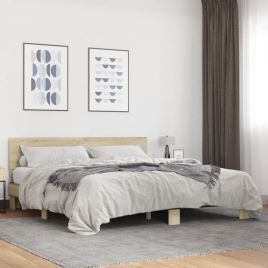 Bedframe Sonoma Oak 200x200cm