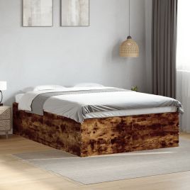 Bedframe Smoked Oak 120x190cm Small Double