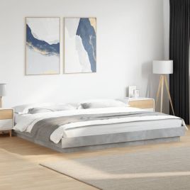 Bedframe Concrete Grey 180x200cm Super King