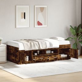 Daybed with Drawers Smoked Oak 75x190cm Small Single