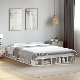 Bedframe White 150x200cm King Size