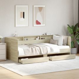 Daybed with Drawers Sonoma Oak 100x200cm