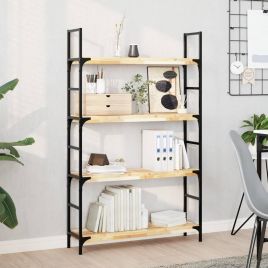 Floating Shelf 100x20x4 cm Untreated Solid Wood Acacia