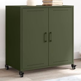 Sideboard Olive Green 68.5x39x72 cm Steel