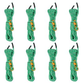 Tent Guy Ropes with Spanners Reflective 8 pcs 4 m 4 mm - vid-4008133