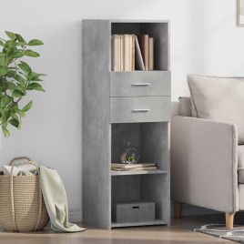Highboard Concrete Grey 40x42.5x124 cm Engineered Wood