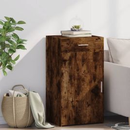 Sideboard Smoked Oak 50x42.5x93 cm Engineered Wood
