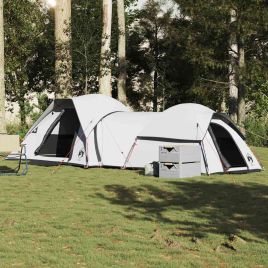 Camping Tent 5-Person White Blackout Fabric Waterproof