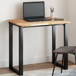 Table Top Rectangular 100x60x2 cm Solid Wood Acacia - vid-4008757