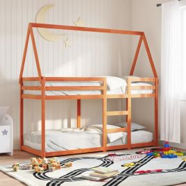 Bunkbed Wax Brown 90x190cm Single Solid Wood Pine