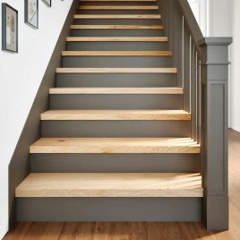 Stair Treads 2 Pieces Untreated 100x25x2 cm Solid Wood Oak