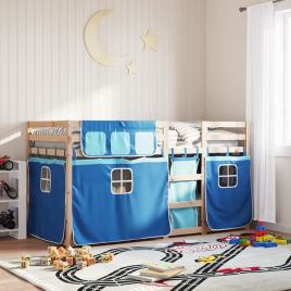 Bunkbed Blue 80x200cm Solid Wood Pine