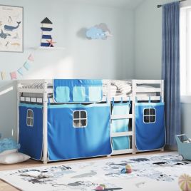 Bunkbed Blue 90x200cm Solid Wood Pine