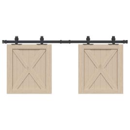 Sliding Cabinet Door Kit 122 cm Carbon Steel