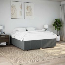 Bedframe Dark Grey Super King Fabric