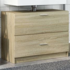 Sink Cabinet Sonoma Oak 78x37x59 cm Engineered Wood