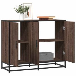 Sideboard Brown Oak 94x35x76 cm Engineered Wood