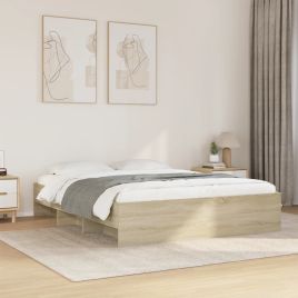 Bedframe Sonoma Oak 160x200cm Engineered Wood