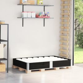 VOEMERE Pallet Collar 150x100 cm Wooden - Black