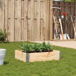Garden Planter 80x60 cm Solid Pine Wood