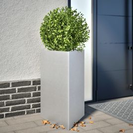 Garden Planters 2 pcs Triangular 50x43x75 cm Galvanized Steel