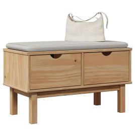 Hallway Bench OTTA 80x40x45 cm Solid Wood Pine