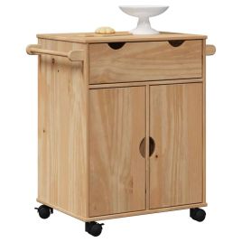 Kitchen Trolley OTTA 59x45x80 cm Solid Wood Pine