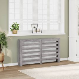 Radiator Cover Grey Sonoma 149x20x82 cm Engineered Wood - vid-852704