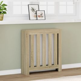 Radiator Cover Sonoma Oak 78x20x82 cm Engineered Wood - vid-852728