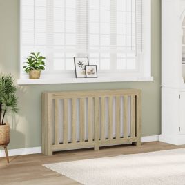 Radiator Cover Sonoma Oak 149x20x82 cm Engineered Wood - vid-852746