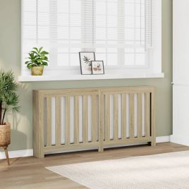 Radiator Cover Sonoma Oak 175x20x82 cm Engineered Wood - vid-852755