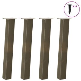 Coffee Table Legs 4 pcs Natural Steel 72 cm Steel