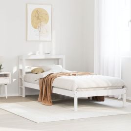 Bedframe White 75x190cm Small Single Solid Wood Pine