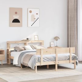 Bedframe 120x190cm Small Double Solid Wood Pine