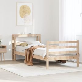 Bedframe 100x200cm Solid Wood Pine
