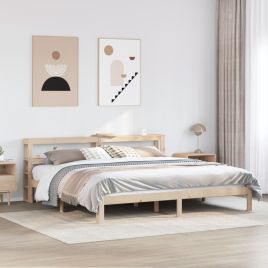 Bedframe with Headboard 180x200cm Super King