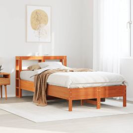 Bedframe Wax Brown 120x200cm Solid Wood Pine