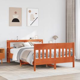Bedframe Wax Brown 120x200cm Solid Wood Pine