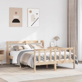 Bedframe 160x200cm Solid Wood Pine