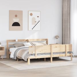 Bedframe with Headboard 200x200cm