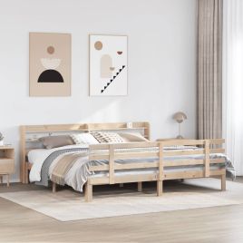 Bedframe with Headboard 180x200cm Super King