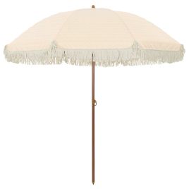 BRLRIDG Beach Parasol and White 205x205x210 cm - Yellow