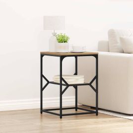 Side Table Artisan Oak 41x40x60 cm Engineered Wood